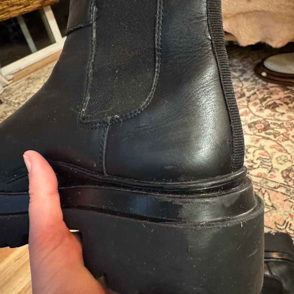 Aqua Black Ankle Boots - Picture 13 of 14